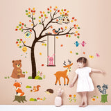 Tree and Animals Wall Stickers