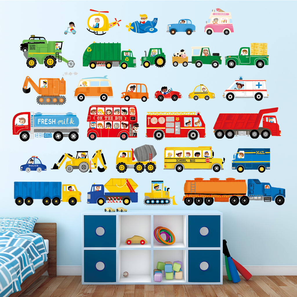 Transport and Vehicles Wall Stickers