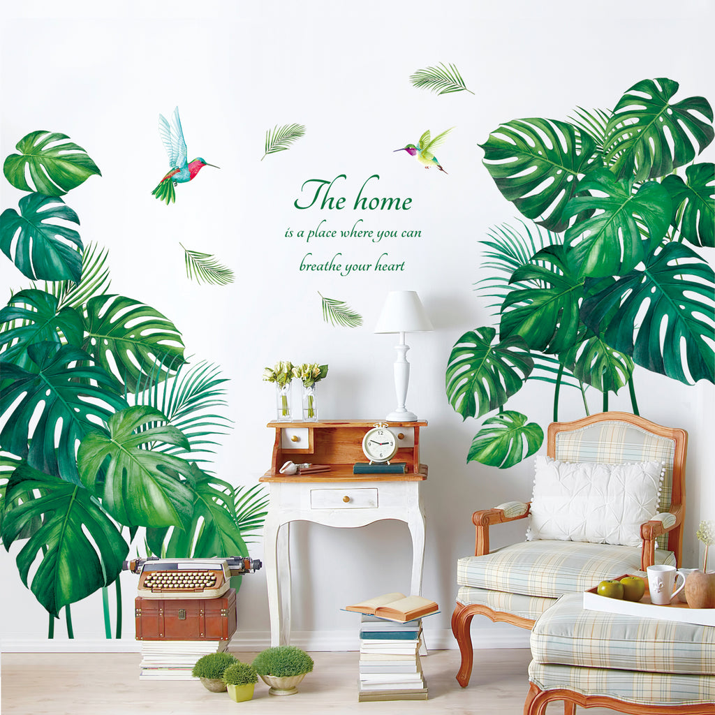 Tropical Leaves Wall Stickers
