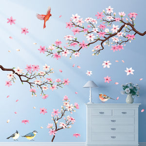 Cherry Blossom Branch (Pink ver.) Wall Stickers