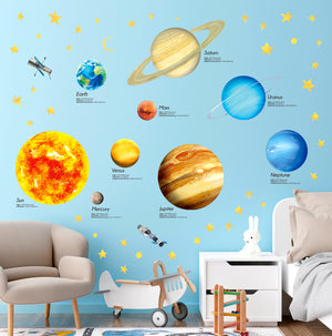 Solar System Wall Stickers
