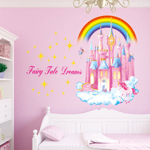 Rainbow Castle Wall Stickers