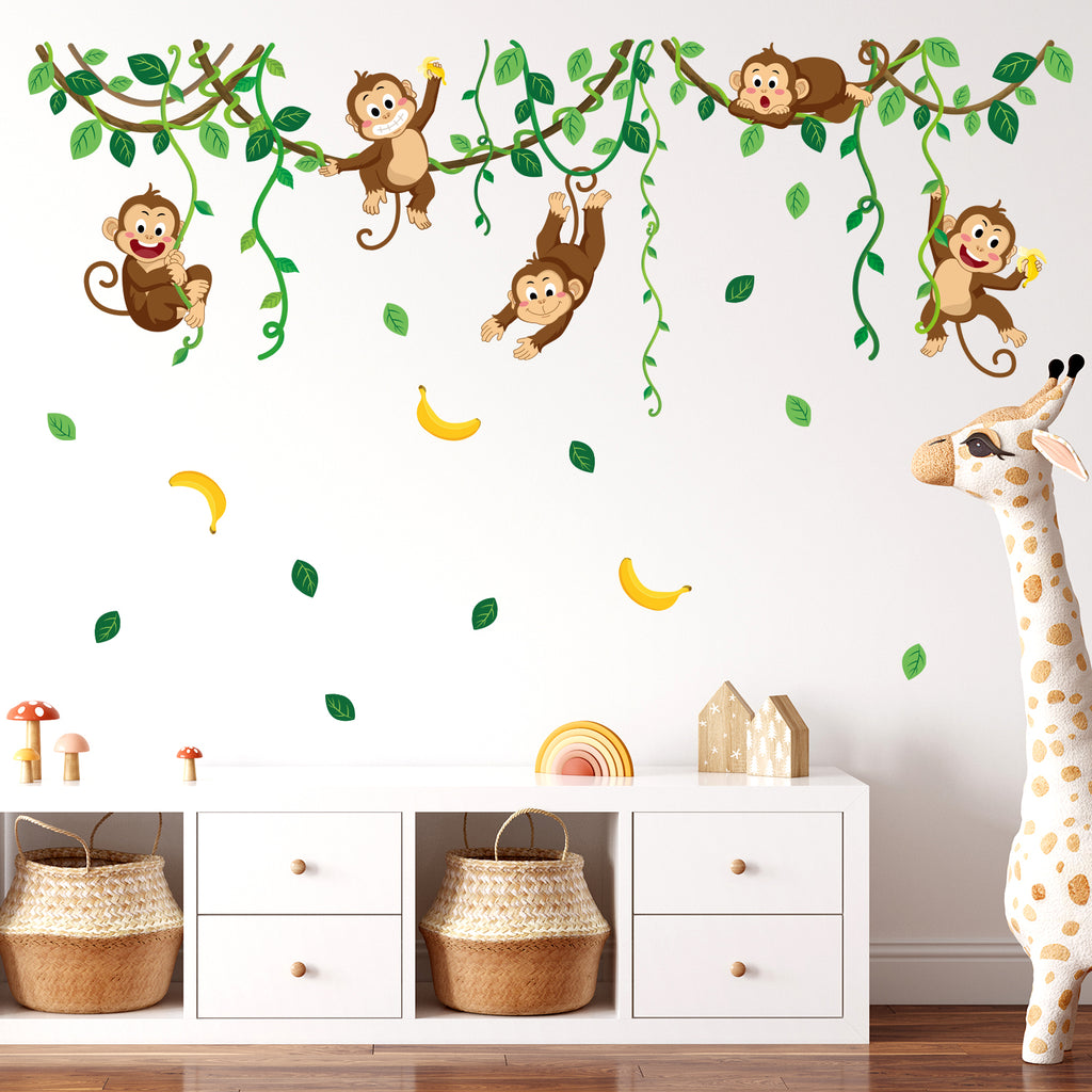 Monkey Vines Wall Stickers