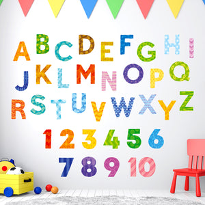 My First Alphabet and number Wall Stickers