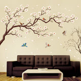 Oriental Flower Tree Wall Stickers