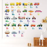 Transport Alphabet Wall Stickers