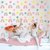 Polka Dots and Rainbows Wall Stickers