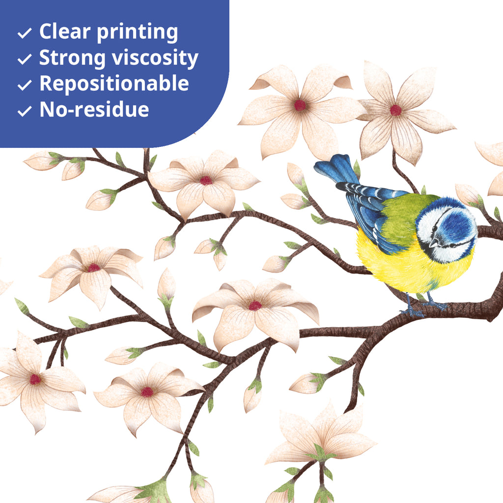 Cherry Blossom Branch (White ver.) Wall Stickers