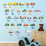 Transport Alphabet Wall Stickers