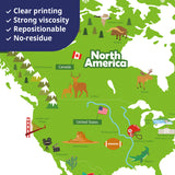 World Map Wall Stickers