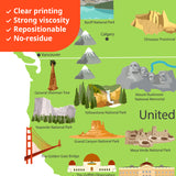 Landmark World Map Wall Stickers(S)