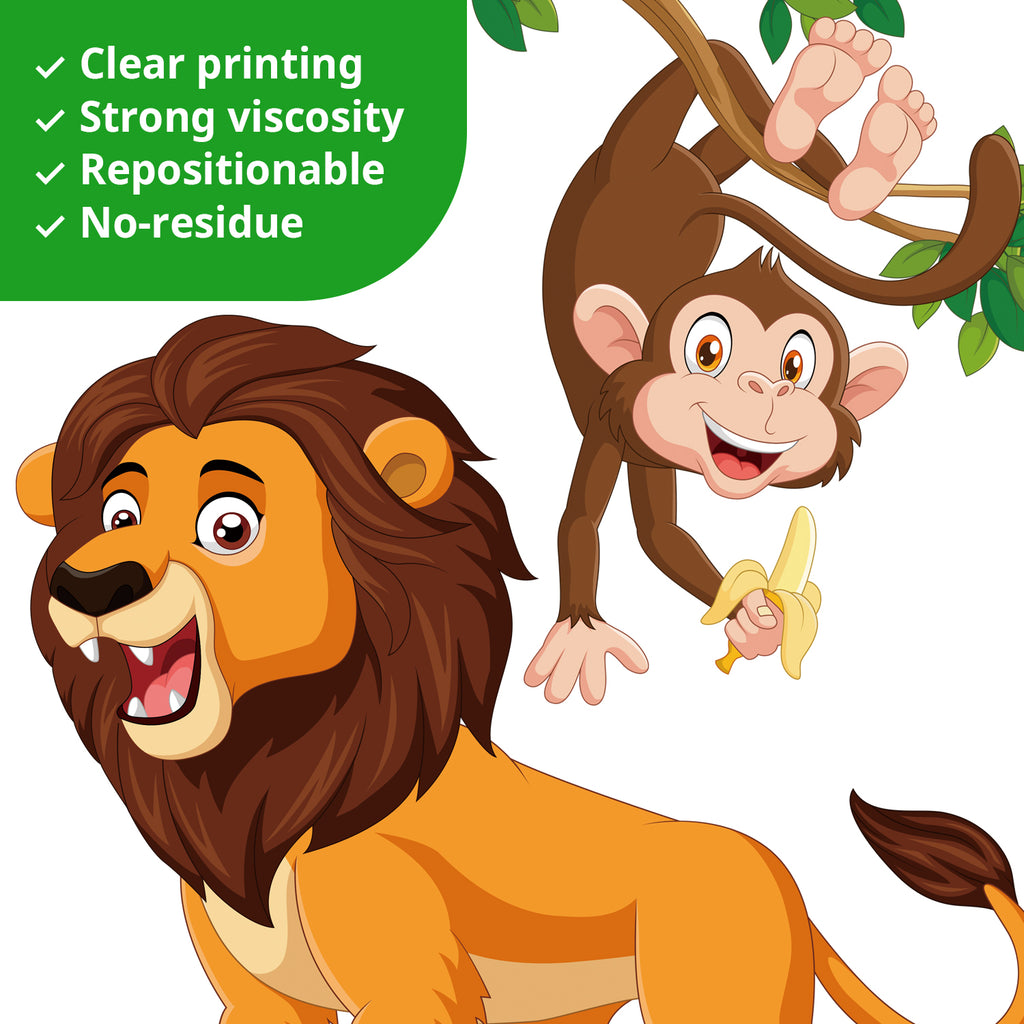 Jungle Animal Cartoon Wall Stickers
