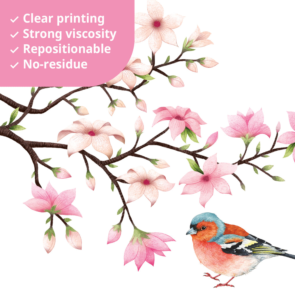 Cherry Blossom Branch (Pink ver.) Wall Stickers
