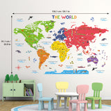 World Map Wall Stickers