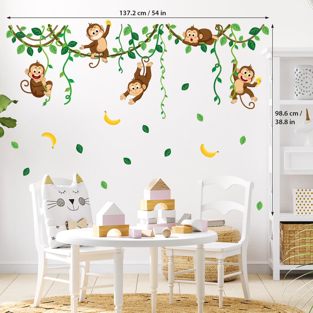 Monkey Vines Wall Stickers