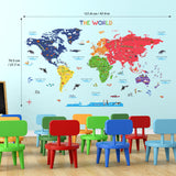 The Large World Map Wall Stickers