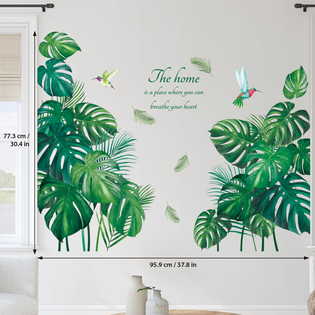 Tropical Leaves Wall Stickers