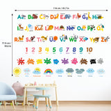 Alphabet Numbers Colours Weather Wall Stickers