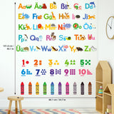 Alphabet Numbers Colours (German.ver)Wall Stickers