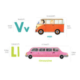 Transport Alphabet Wall Stickers