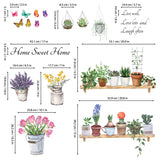 Flower Pots Wall Stickers
