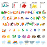Alphabet Numbers Colours Weather Wall Stickers