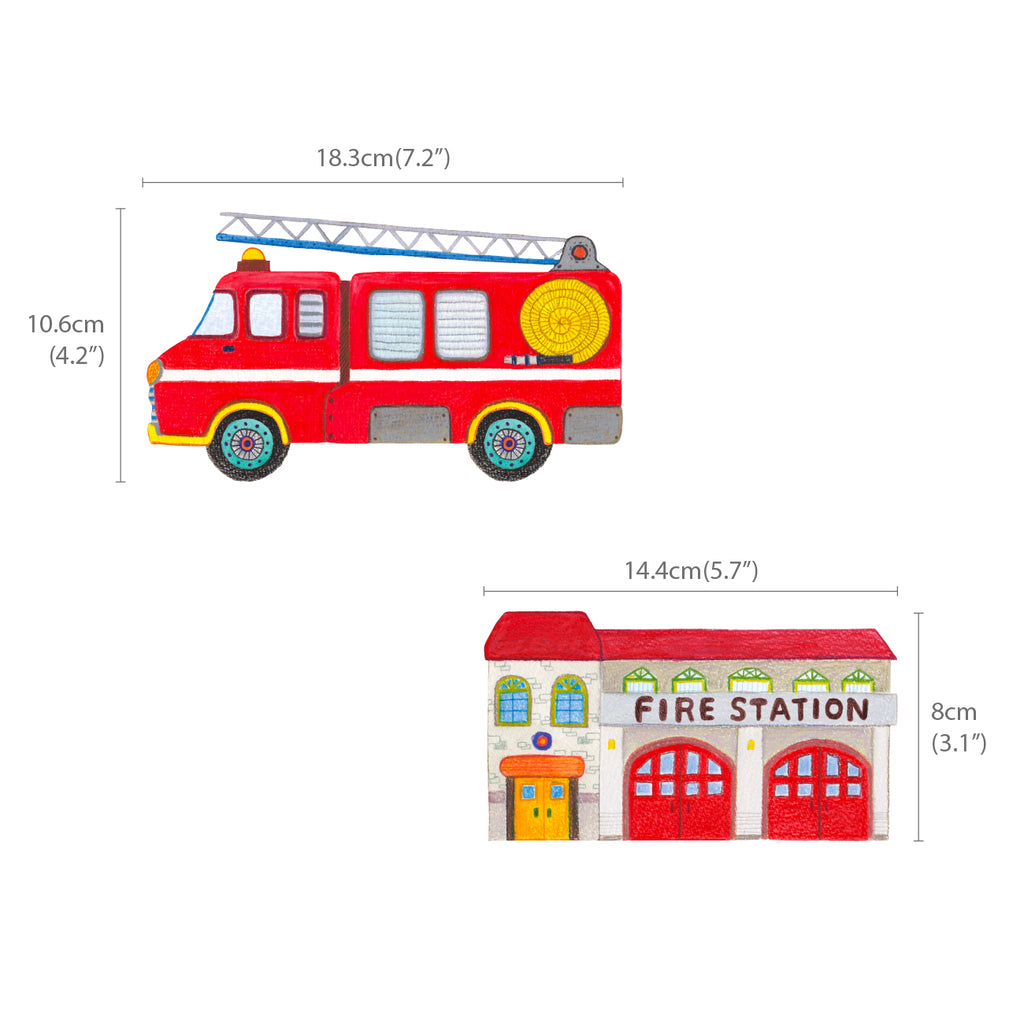 The Road and Transports Wall Stickers