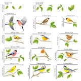 Garden Birds on Short Branches Wall Stickers