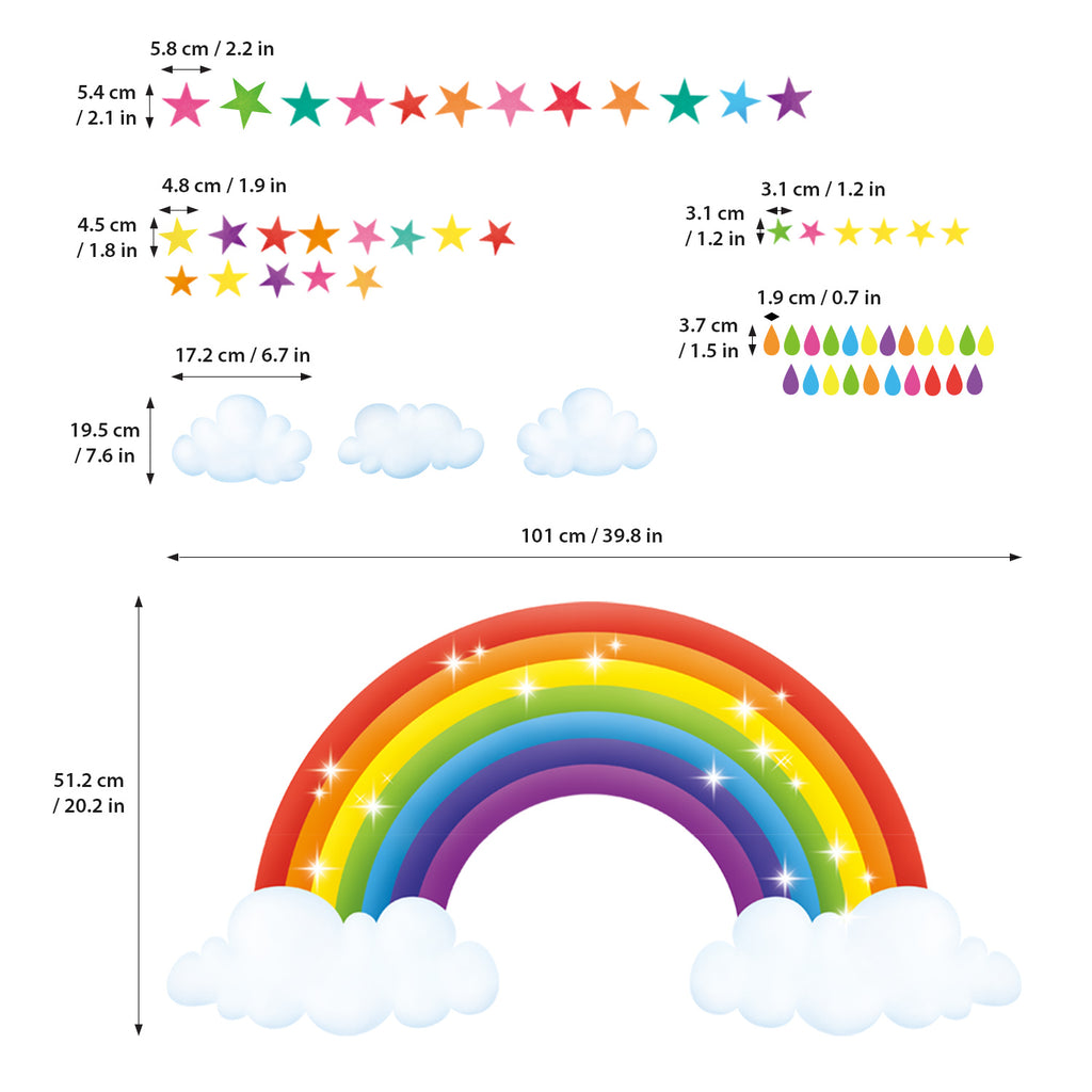 Rainbow Wall Stickers