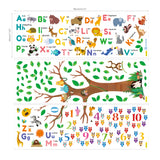 Number Tree Alphabet Wall Stickers