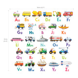 Transport Alphabet Wall Stickers