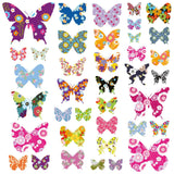 38 Colourful Butterflies Nursery Wall Stickers - DECOWALL