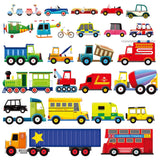 27 Transports Nursery Wall Stickers For Boys