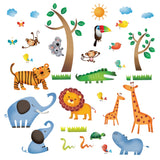 Wild Jungle Animals Wall Stickers