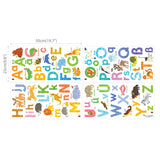 Watercolour Animal German Alphabet Wall Stickers