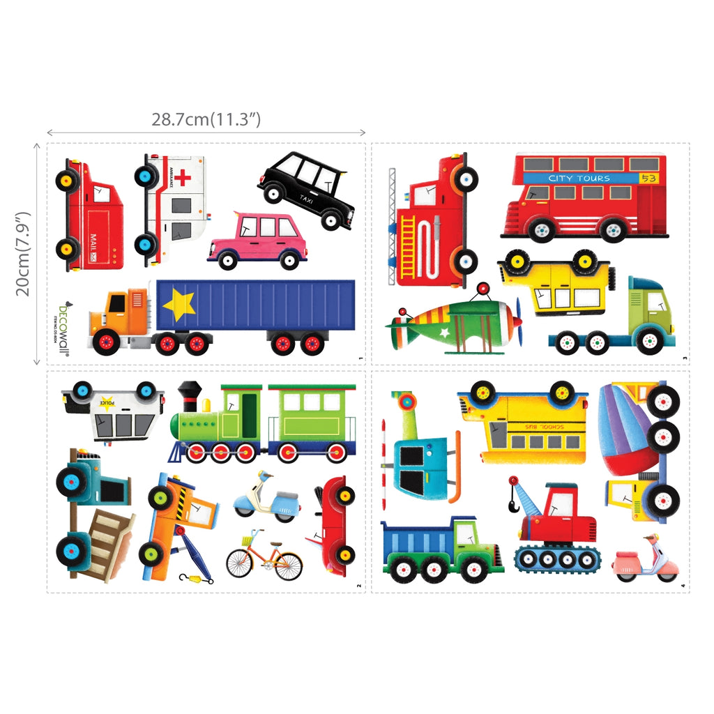 Transports Wall Stickers (Small)