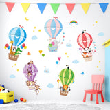 Animals in Hot Air Balloons Wall Stickers