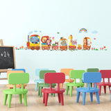 Animal Trains Wall Stickers
