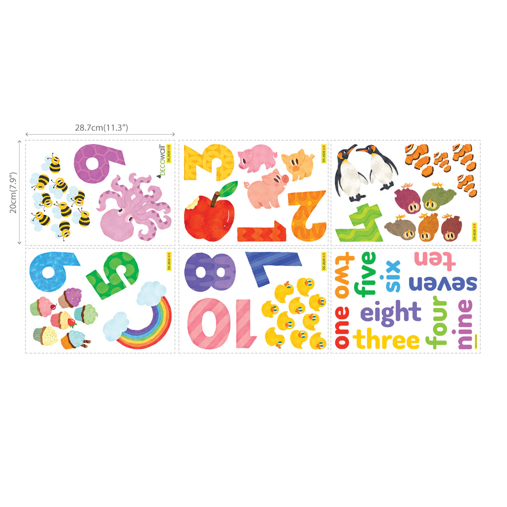 Numbers Wall Stickers