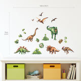 Watercolour Dinosaur Wall Stickers