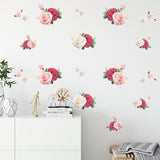 Watercolour Rose Wall Stickers