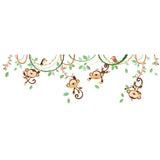 Monkeys on Vine Wall Stickers