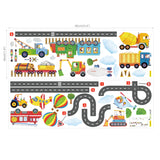 Construction Transportation on the Road Wall Stickers