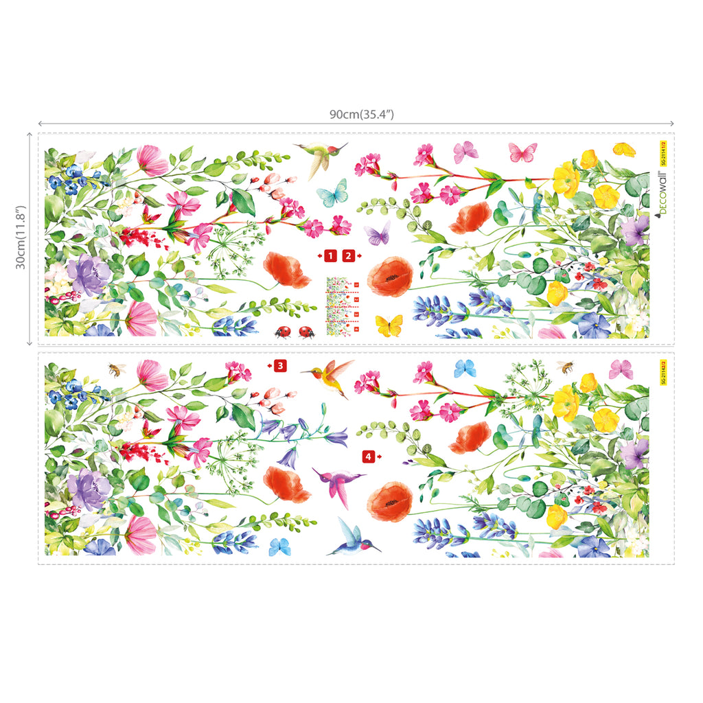 Garden Flowers Wall Stickers