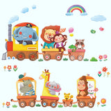 Animal Trains Wall Stickers