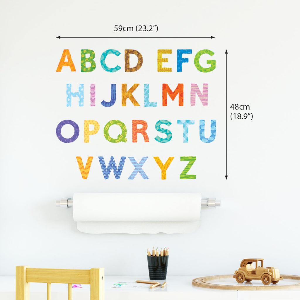 Uppercase Alphabet Letter Wall Stickers