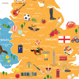 UK Map Wall Stickers