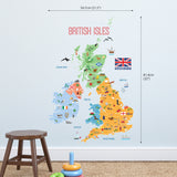 UK Map Wall Stickers