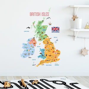 UK Map Wall Stickers