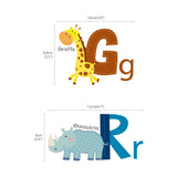 Animal Alphabet Wall Stickers (Small)